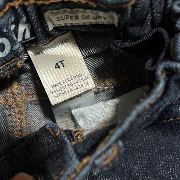 Toddler Girls Jeans Set - Blue and Dark Blue - Picture 3 of 4